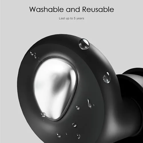 BAOZKKI ▫️ Tampões para os ouvidos contra o ruído durante o sono 2.0, 46 dB MuteCore, silicone, preto 5