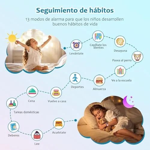 Blackview ▫️ Relógio inteligente para crianças com modo desportivo, lanterna, modo de aprendizagem, audiolivros, relógio inteligente infantil de 1,75” com 20 mostradores, 30 jogos, câmara, calculadora, despertador, SEM GPS, SEM SIM, azul 6