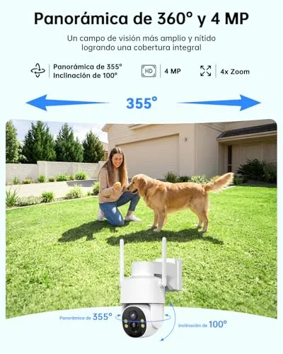 Tical ▫️ 24/7 Gravação AOV Câmara de vigilância 4G para exterior, alimentada a energia solar, com cartão SIM, 2,5K 4