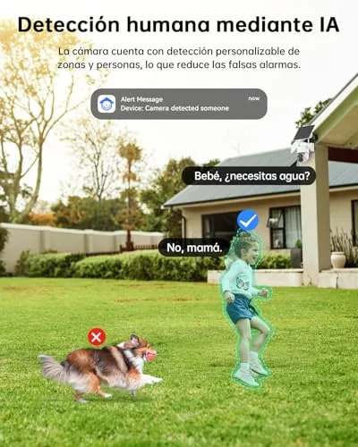 Tical ▫️ 24/7 Gravação AOV Câmara de vigilância 4G para exterior, alimentada a energia solar, com cartão SIM, 2,5K 5
